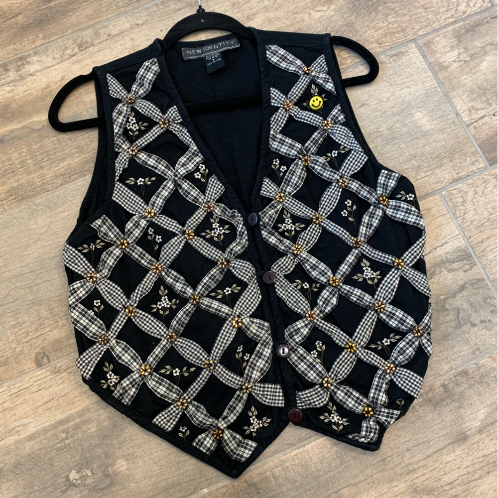 Vintage New Identity funky vest